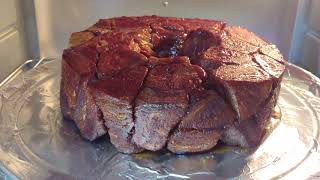Monkey Bread Flipped And Caramelizing