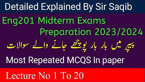 eng201 midterm preparation fall 2023/2024|eng201 midterm preparation| eng201 midterm paper 2023/2024