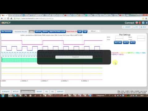 DWS SIMULATION OF A 12-BIT BINARY RIPPLE COUNTER