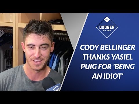 Dodgers' Cody Bellinger Thanks Yasiel Puig For 'Being An Idiot'