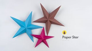 Paper Star | Christmas Decoration | Paper Craft | The Crafty Tube