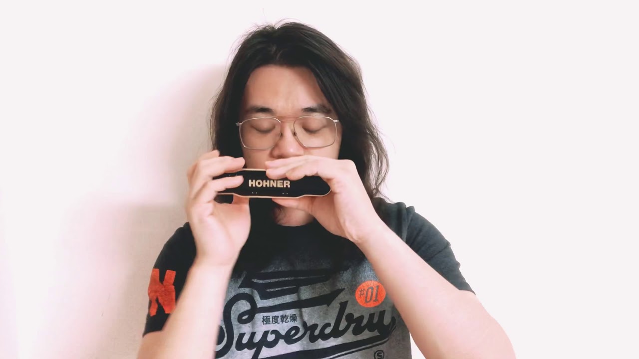 J.S.Bach BWV1013, Chromatic harmonica,CX12 gold