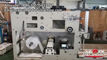 DABA 8 color two tower label flexo printing machine Delam and Relam