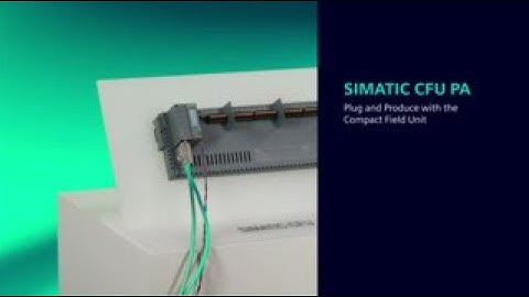 Plug and produce a SITRANS field device into the SIMATIC Compact Field Unit (CFU) PA