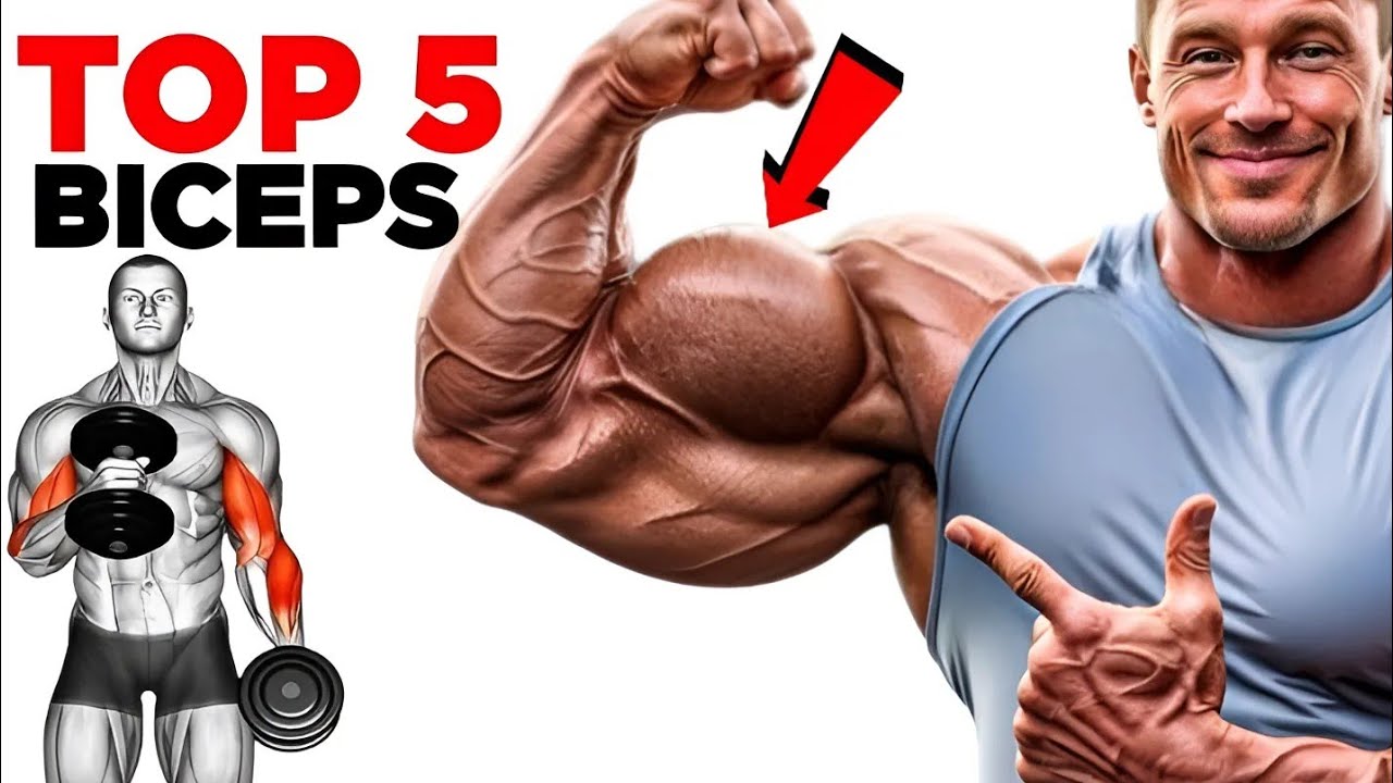 Top 5 Exercises to Build Massive Biceps!💪 - YouTube
