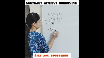Subtract without borrowing | subtraction trick #shorts #maths