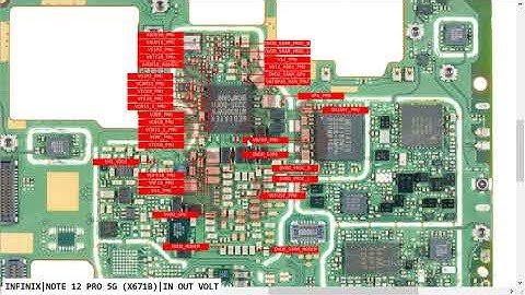 INFINIX Note 12 PRO 5G X671B In Out Voltes Power Shot Problem Hardware Solution