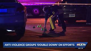 Anti-violence groups doubling down on efforts after violent weekend in Louisville