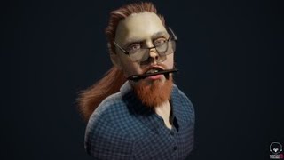 self portrait bust turntable
