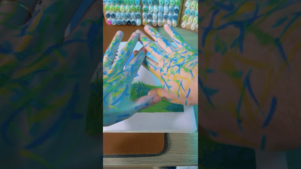 Artists' hands are NEVER clean 