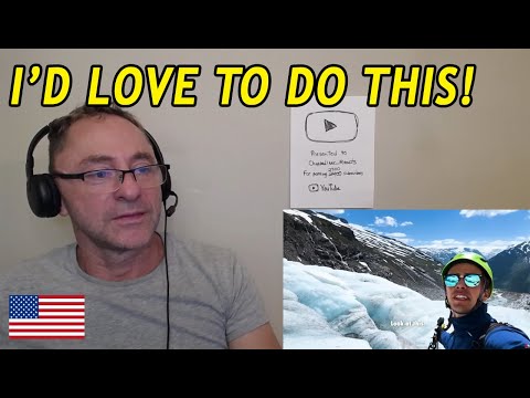 American Reacts to Glacier Hiking in Norway  Visit Norway