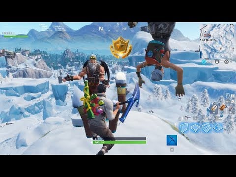 Video: Fortnite Snowfall Hemmelige Battle Star-placeringer Fra Indlæsning Af Skærme