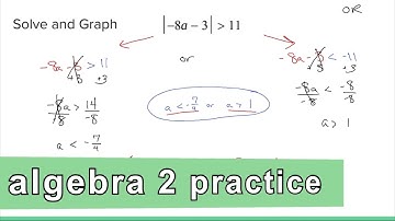 Algebra 2 Practice - Solve and Graph Absolute Value Inequalities (Example 2)