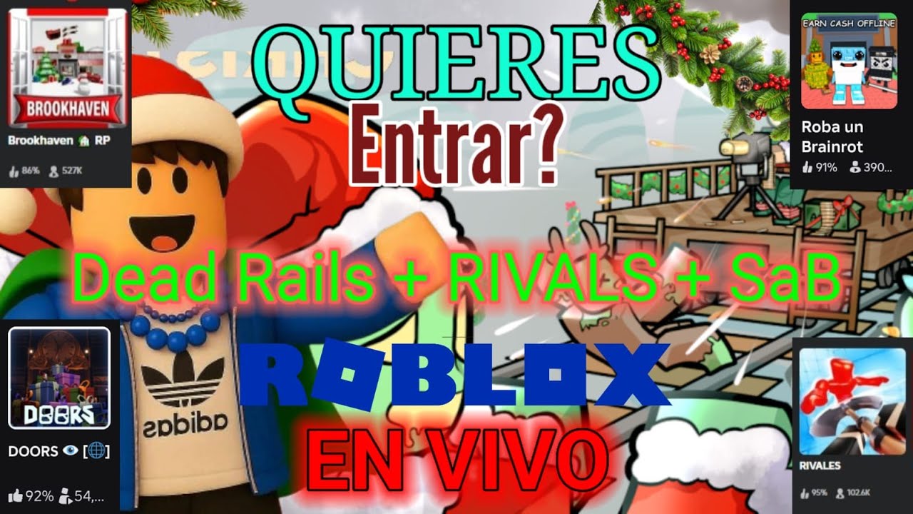 Dead Rails Y Rivals Intentando Pasar DEAD RAILS Y Juegos de Navidad en Roblox RIVALS con ...