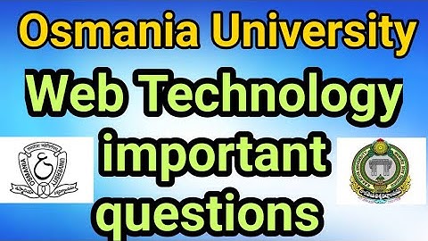 Ou,Ku,Mu,Su,Tu University Web Technology Important questions. Ku web technology important questions!