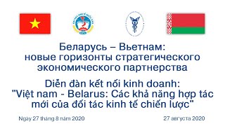 Онлайн-встреча &quot;Беларусь – Вьетнам: новые горизонты стратегического экономического партнерства&quot;
