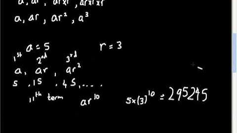 PART 1 Geometric series A level maths Core 2 Edexcel