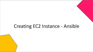 How to create ec2 instance using ansible