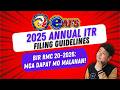 2025 Annual Income Tax Return | BIR RMC 20-2026 Guidelines in Filing of 2025 AITR Deadline April 15