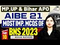 Bharatiya Nyaya Sanhita 2023 | Mpadpo, Up apo, Bihar APO and AIBE | Most Imp. Mcqs of BNS