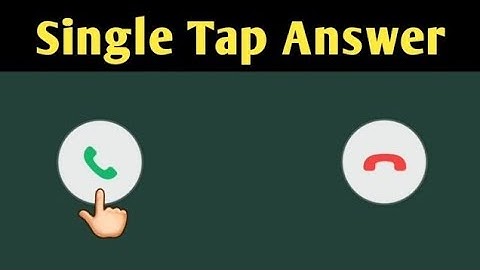 Samsung galaxy: How to Answer Incoming call with Tap | Receive a call with a Single Tap | not swipe