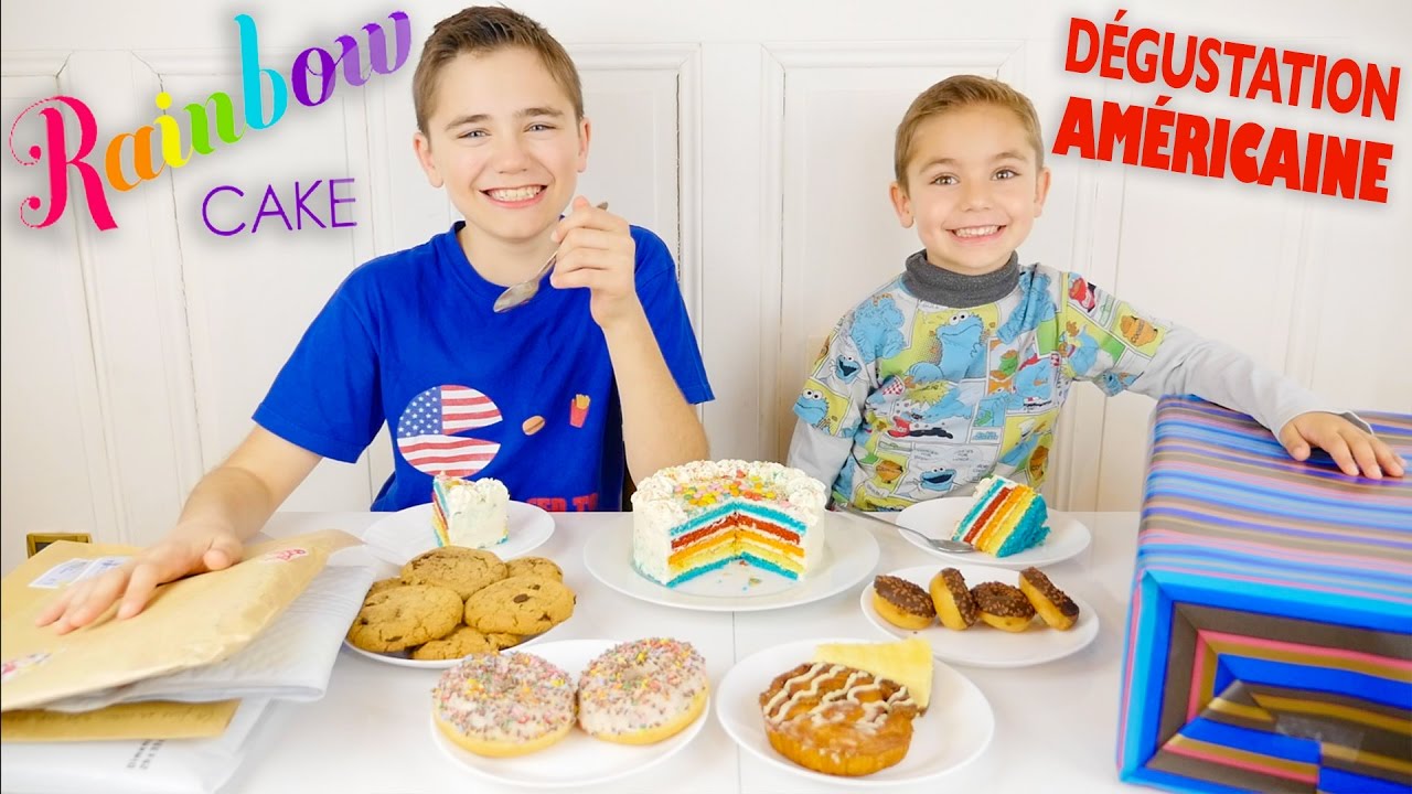 RAINBOW CAKE & DÉGUSTATION AMERICAINE - GOÛTER SURPRISE !