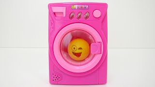 Toy Washing Machine with Song Happy Family Love Funny Toy Unboxing and Playing For Kids