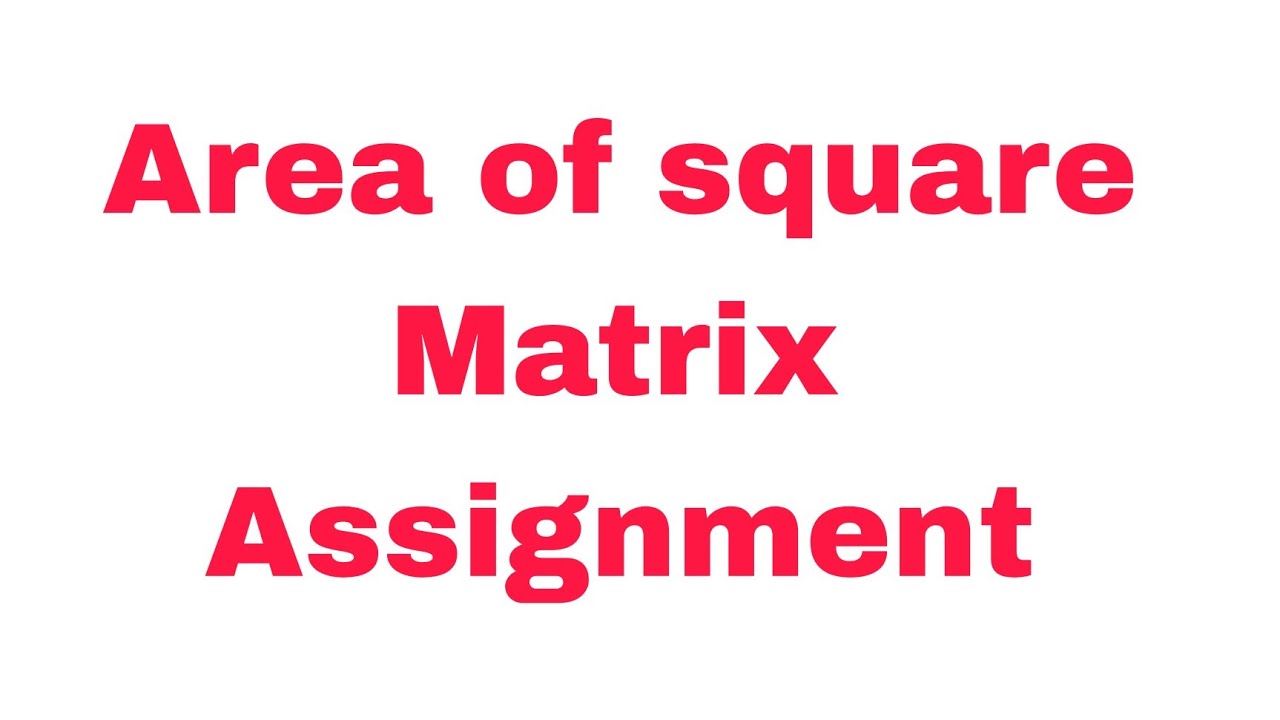 matrix assignment ccbp