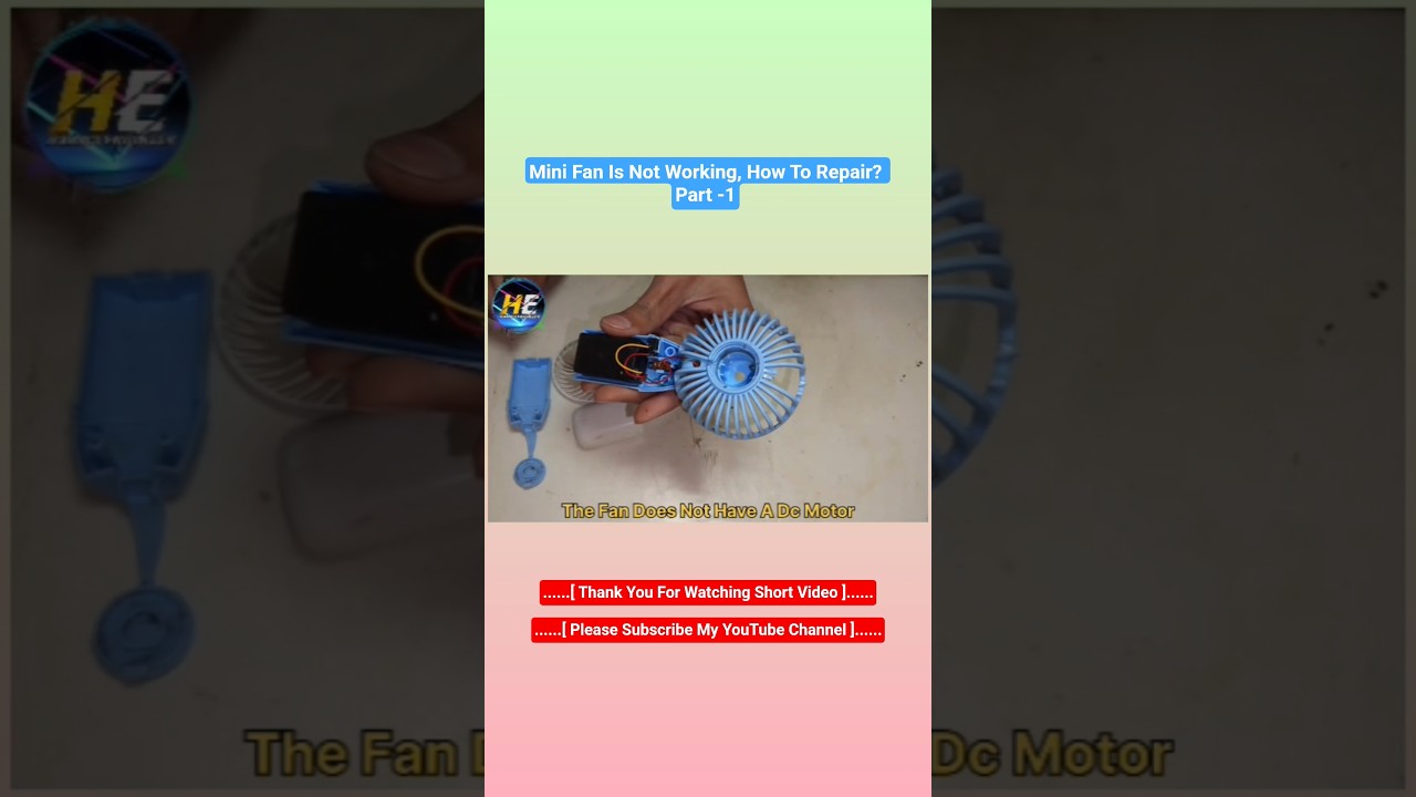 Mini Fan Is Not Working, How To Repair?  #diy #youtubeshorts #shorts #minifan #fanrepair  #repairfan