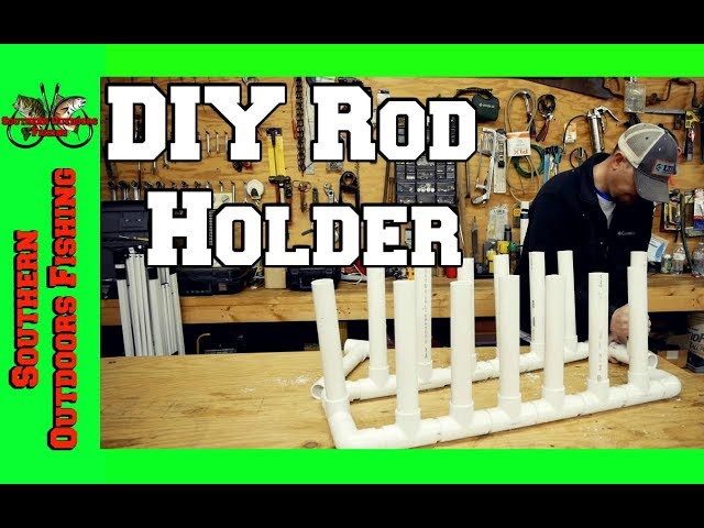 DIY PVC Fishing Rod Holder ~ Easy 