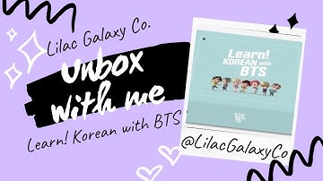 Learn! Korean with BTS Unboxing Video