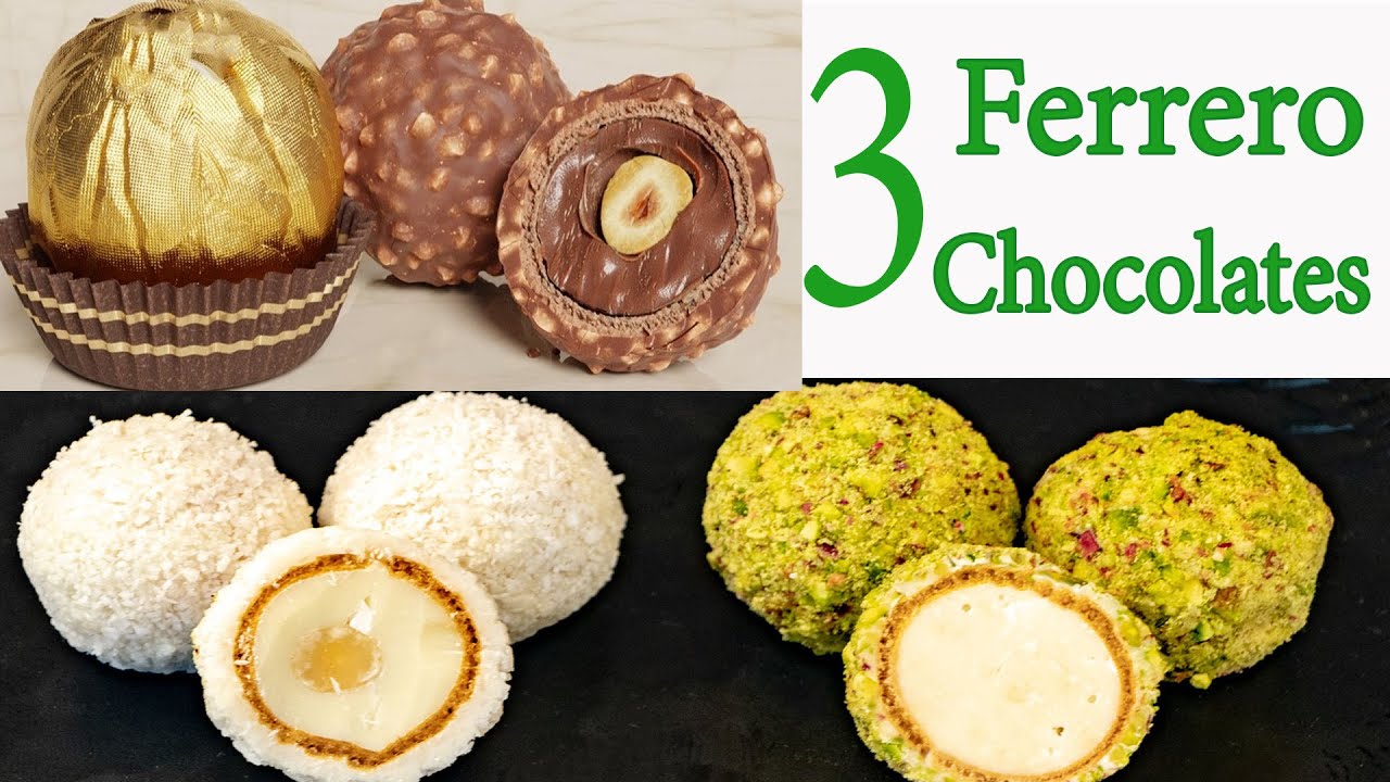 रक्षाबंधन स्पेशल😍 3 फरेरो रोचेर चॉकलेट रेसिपी How To Make Ferrero Rocher Chocolates At Home💕Rakhi