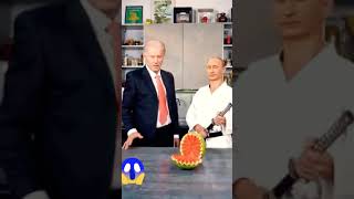 تحدي البطيخ بين بوتين وبايدن مضحك ?