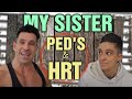 Q & A with My SISTER || PED's/HRT