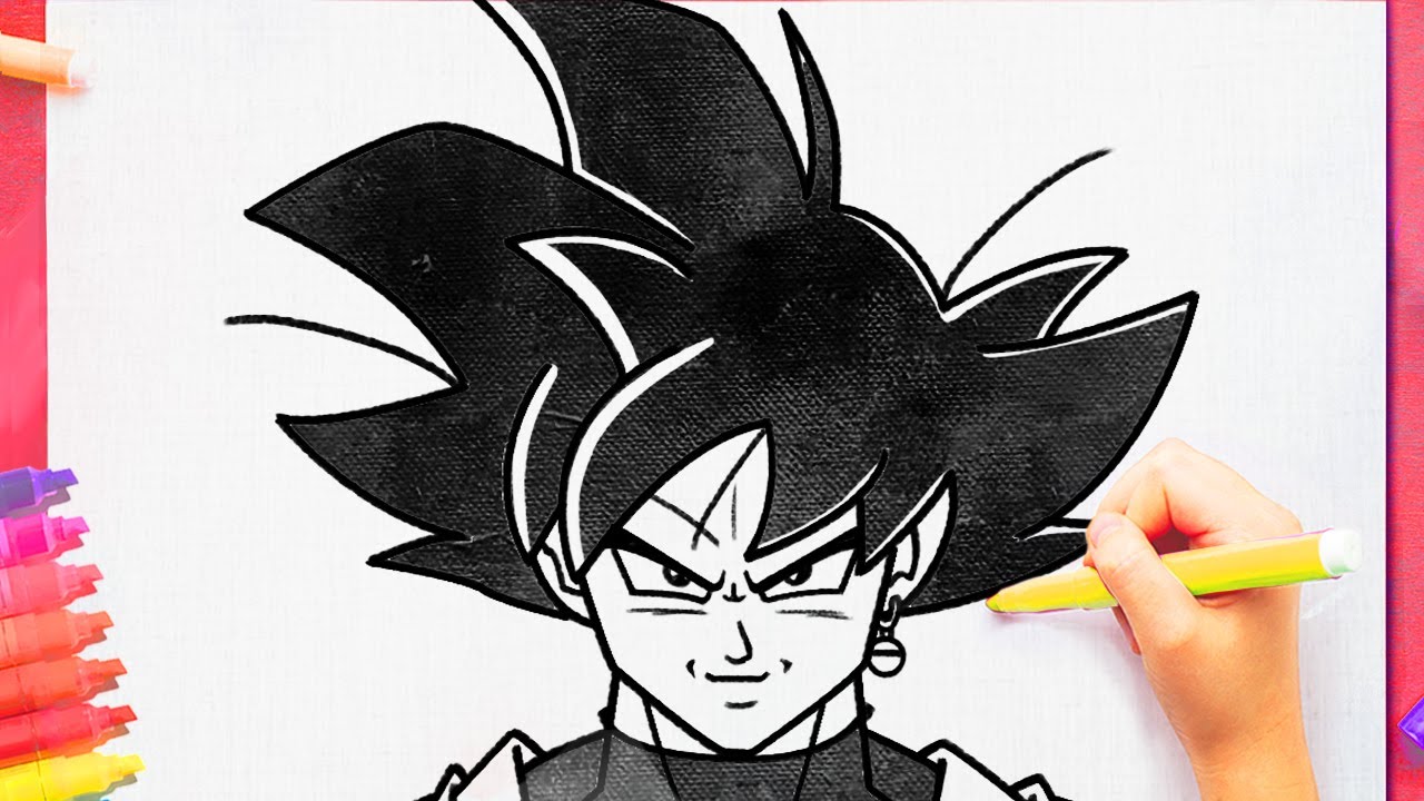 COMO DESENHAR O GOKU BLACK #1 - passo a passo 