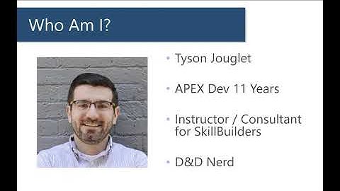 Introduction and Agenda: The Genius of Oracle APEX Classic Reports