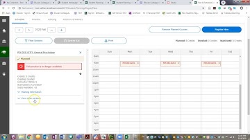 How to Register for another Course When one was Cancelled