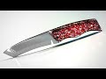 Starlight Knife with epoxy resin - Knife making