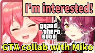 Marine is Interested in Doing GTA collab with Sakura Miko [ENG SUB] Hololive