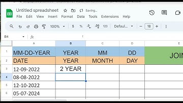 AGE CALCULATOR TRICK WITH JOIN FORMULA IN GOOGLE SHEET #googlesheets #trending #exceltips #viral