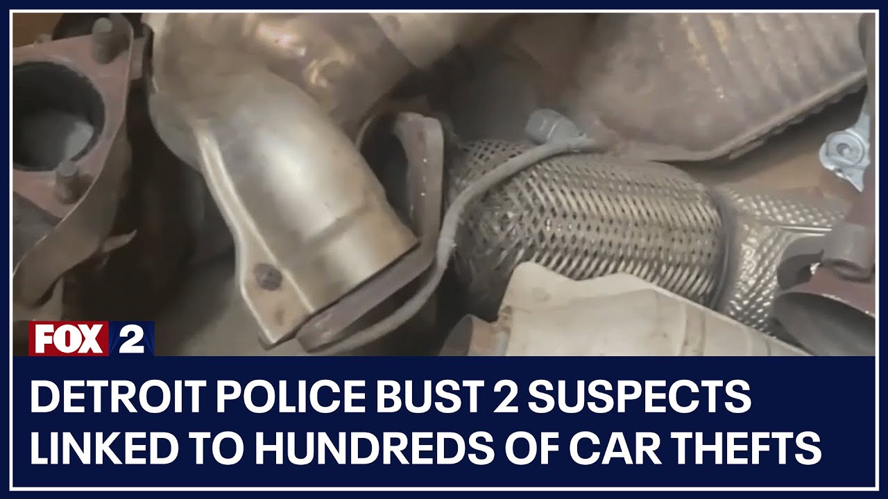 2 suspects linked to around 900 car thefts busted by Detroit police