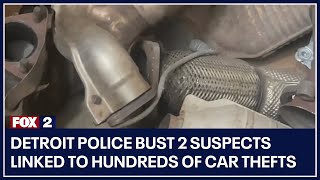2 suspects linked to around 900 car thefts busted by Detroit police