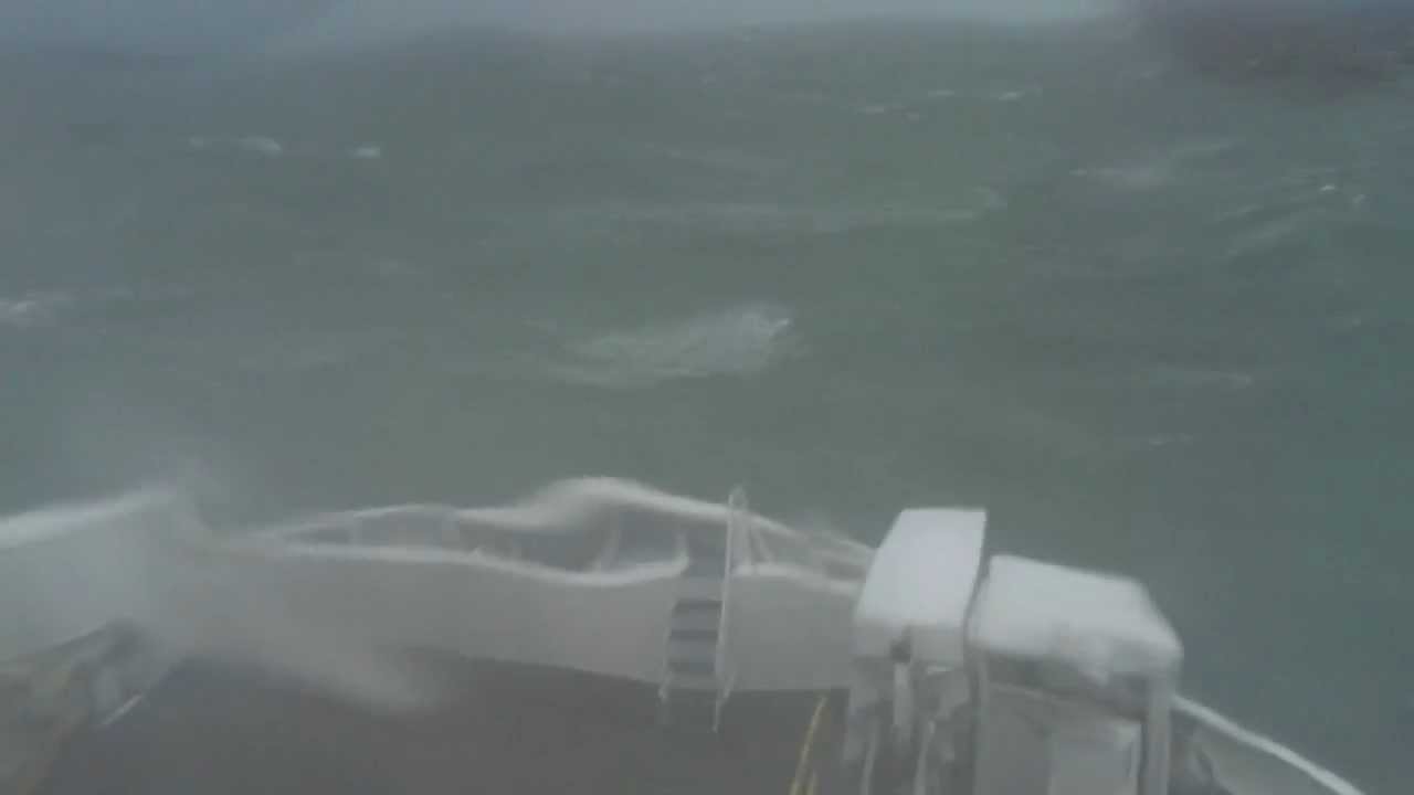 Rough passage on the Irish Sea, February 2012 YouTube