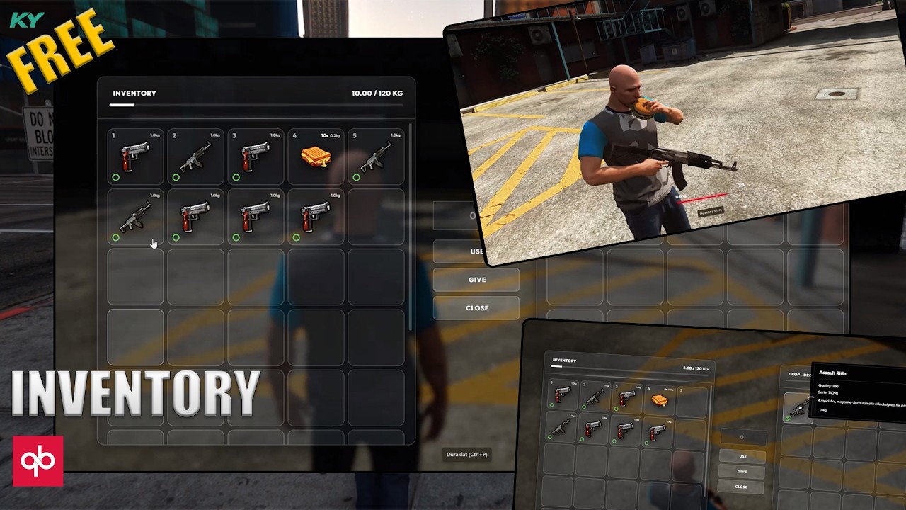 Free Qbcore Inventory Script Free Inventory - Modern UI | QBCore | KerYaz Scripts - YouTube
