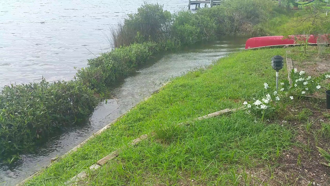 Very high tide, Flagler beach, fl, before hurricane Dorian