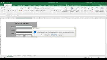 Macro Cadastramento de clientes