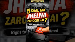 #RightToRecall#Democracy#CivicAwareness #KnowYourRights #PoliticalAwareness#India #EducationalShorts