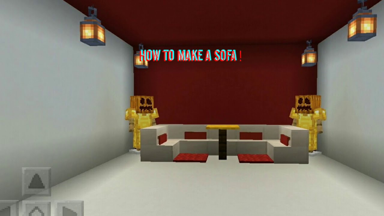 How to make a sofa with pillows in minecraft (very easy!!!) - YouTube