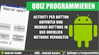 Android Studio: Activity per Button starten und Buttons verwalten!-Android Apps programmieren #003