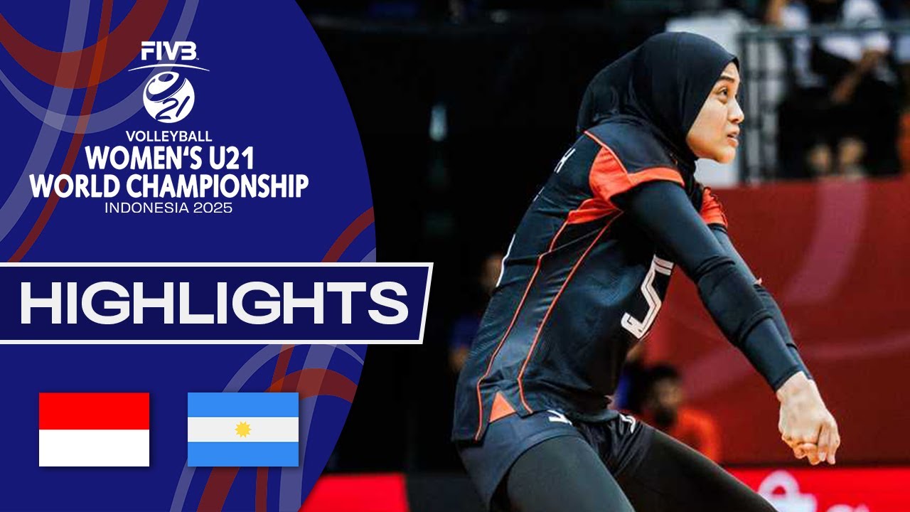 Indonesia 🇮🇩 vs. Argentina 🇦🇷 - Women's U21 World Championships | Highlights